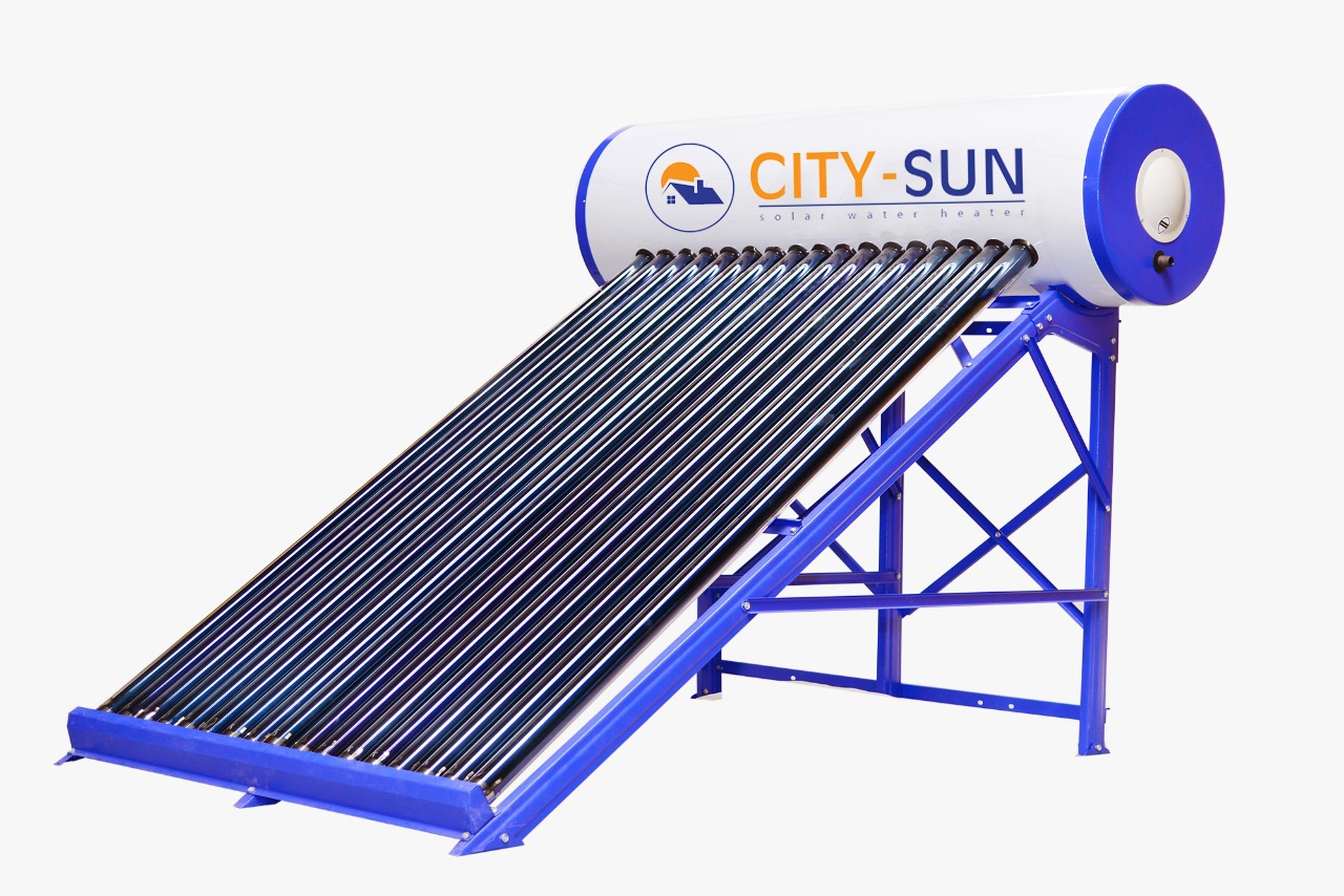 Solar Water Heater, Mild Steel,35 Tube,450 Litres